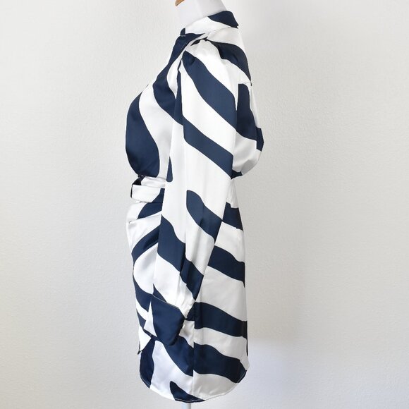 MILLY Leni Zebra-Print Wrap Mini Dress - 0 - Picture 5 of 10